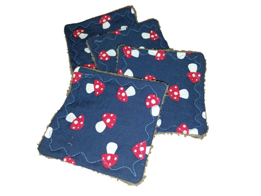 SaSch SelbstgefertigtesausSchwaben Selbstgefertigtes aus Schwaben Sarah Schäuble Handarbeit handmade selbstgemacht Abschminkpads MiniWaschlappen Waschlappen Pilz Pilze Fliegenpilz