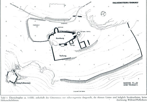 Grundriss Ruine Falkenstein