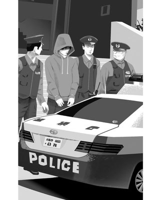 CLIENT:祥伝社  月刊「小説NON」の本城雅人著「二律背反」（第8話）  挿絵担当しました  2023/Apr.