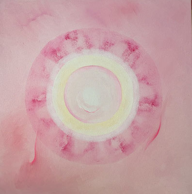 Nullpunkt lll_2026_40x40_Öl auf Leinwand
