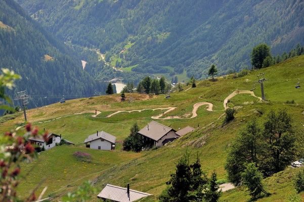 Loichitrail und Velo-Transport mit Dreier-Sessellift