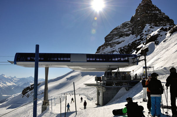Bergstation der Gletscherbahn zum Hockenhorngrat