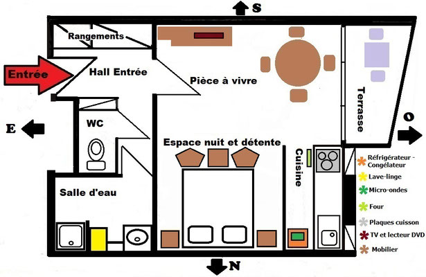 Plan du Studio BelleViste