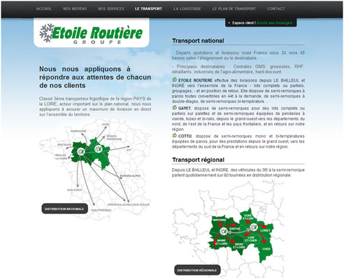 Étoile Routière,  site internet - onglet Le Transport