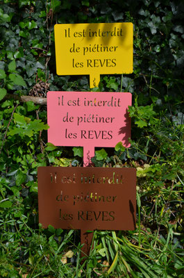 ©IDfer, Etiquettes de jardin décorative Happiness REVES