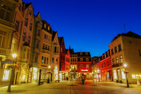 Aachener Altstadt bei Nacht