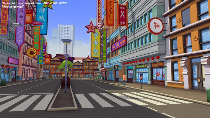 Garfield 3 - Supervision décor, recherches graphiques, maquette 3D, participation au mapping