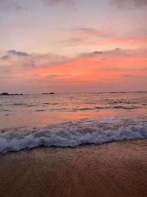 Sonnenuntergang in Hikkaduwa