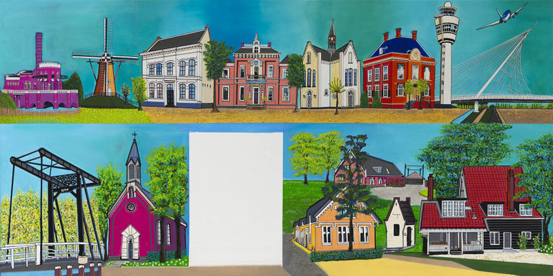 HAARLEMMERMEER 60x120 custom made te maken. Verkoop alleen via https://meerkunstenlijsten.nl