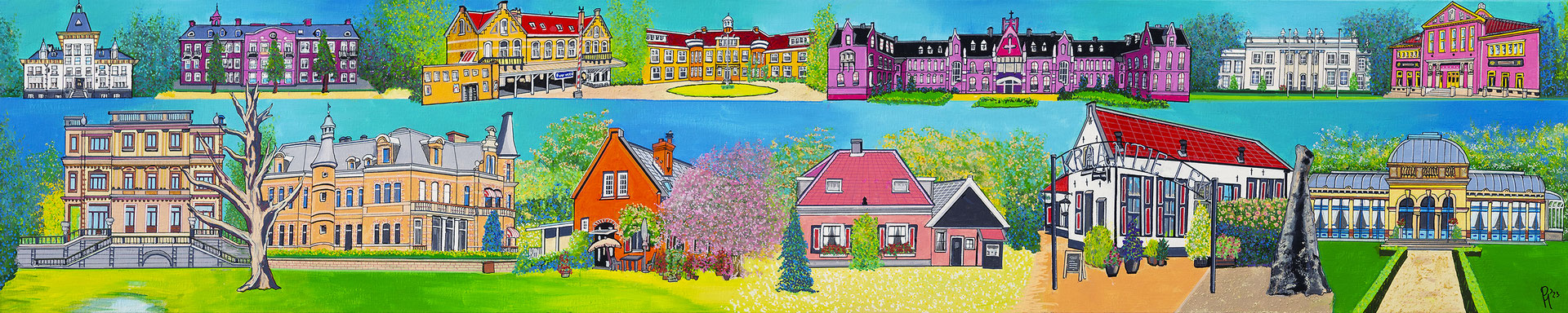 ELSWOUT EN MEER 40x200  VERKOCHT.  ALS GICLEE (=GECERT.REPRODUCTIE OP LINNEN)  EUR 390