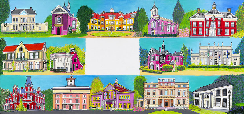 BLOEMENDAAL 70x150 VERKOCHT.  ALS GICLEE (=GECERT.REPRODUCTIE OP LINNEN)  EUR 425 