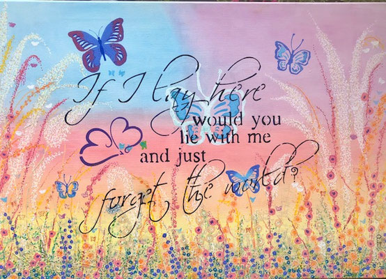 CHASING CARS 70X100 475 EURO. 