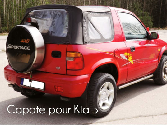 capote neuve pour kia sportage cutback