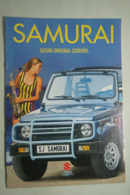 publicité pour le Suzuki SJ Samurai décapotable