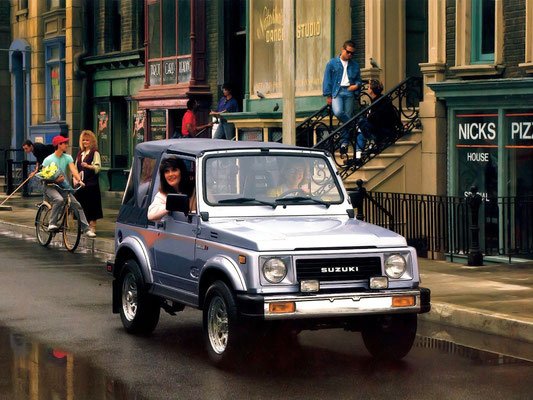 Le premier Suzuki Samurai dans les rues de Manhattan