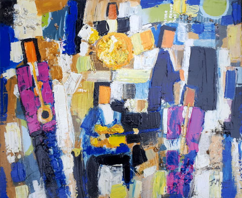 Quintet, série II, 54 x 65.