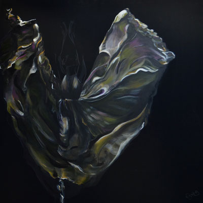 aufschwartzinfarbe 8, 100 x 100 cm XL 