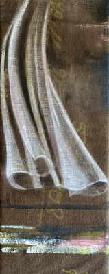 was bleibt 14 Acrylfarbe auf Textil 20x50 cm