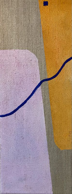 Acrylfarbe auf Jute 20 x 50 cm