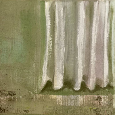 was bleibt 26 Acrylfarbe auf Textil 15x15 cm