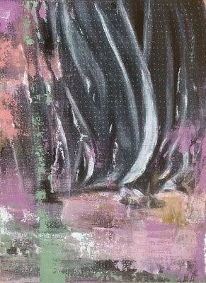 was bleibt 15 Acrylfarbe auf Textil 30x40 cm