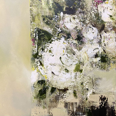 Acryl  und Kreide auf Leinwand 60 x 60 cm 