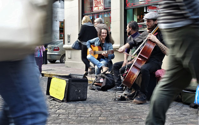 Straßenmusiker in San Telmo.