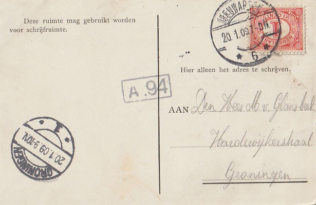 Ansichtkaart Gevangenis Leeuwarden A0165-b