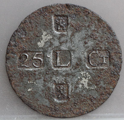 25 cent muntstuk van Huis van reclusie en tuchtiging Leeuwarden 