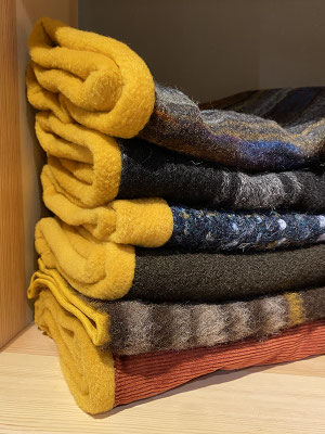 Fleece-Futter senfgelb | Wolle