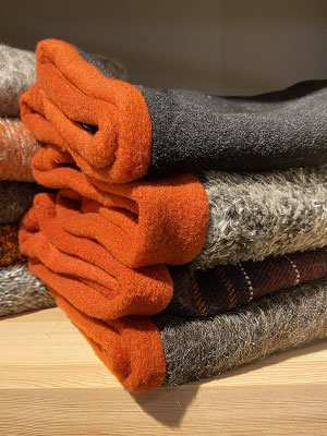 Fleece-Futter rost-orange | Wolle