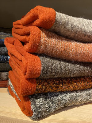 Fleece-Futter rost-orange | Wolle