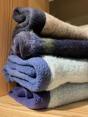 Fleece-Futter blau | Wolle