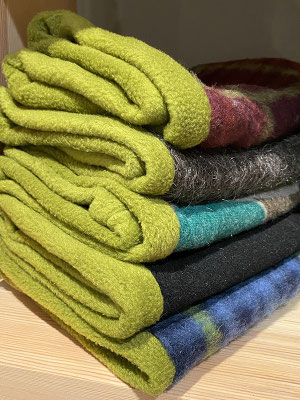 Fleece-Futter hellgrün | Wolle