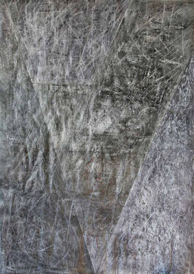Dyslalie, 140 x 100 cm, mixed media auf Papier, 3/2022
