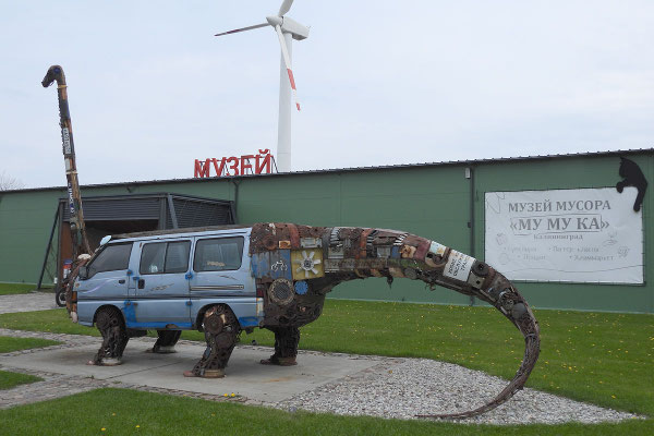 Das Kaliningrader Müllmuseum am Rand von Cranz