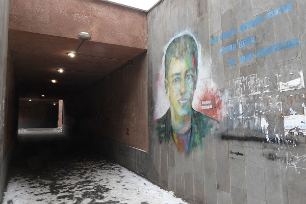 Wandmalereien erinnern an getötete Soldaten