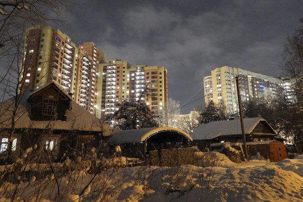 Winterflair in Solnetschnogorsk bei Moskau