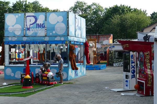 Rummelattraktionen für die kleinen Gäste von Palanga