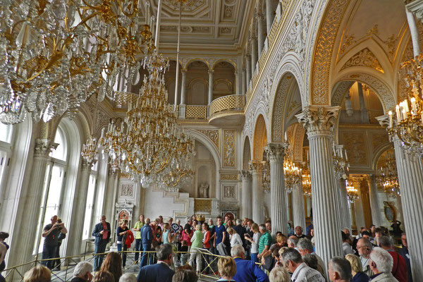 In der Eremitage herrscht eigentlich immer großer Andrang.