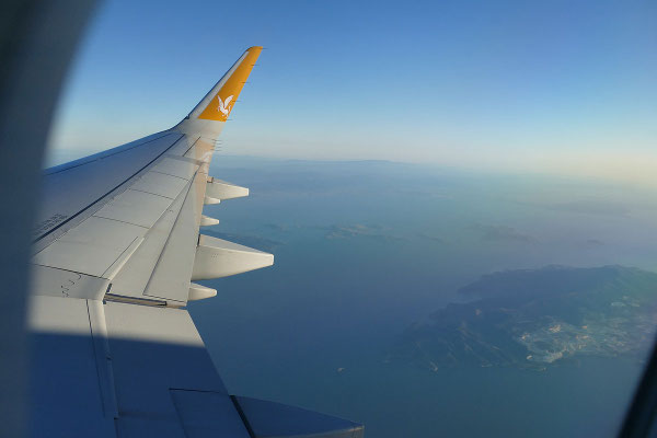 Landeanflug über das Marmarameer