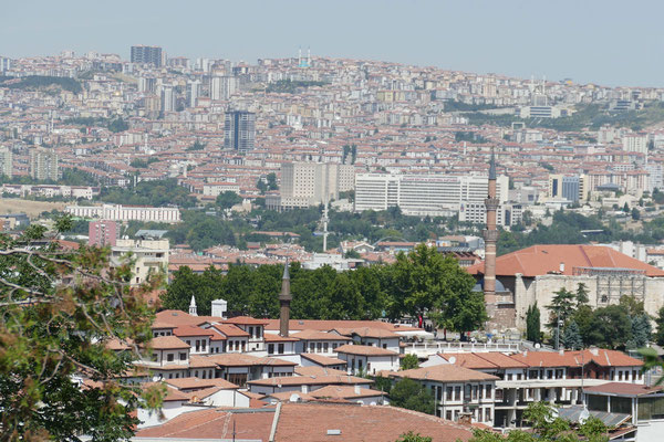 Blick auf das Zentrum von Ankara