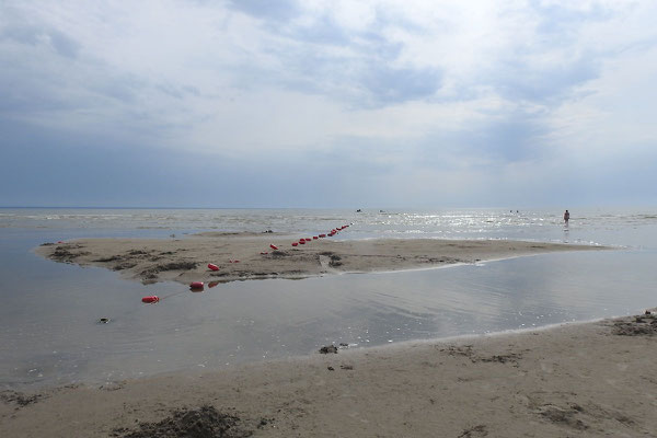 Kein Gedränge am Strand 