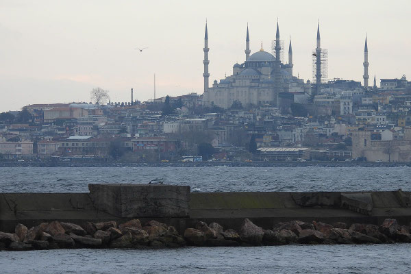 Blick auf die Blaue Moschee