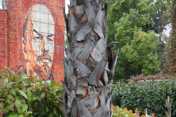 Lenin-Mosaik am Riviera-Park in Sotschi