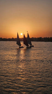 Felucca's op de Nijl