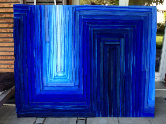 Blues deep to light / 2016 / 160 x 180 cm / EUR 3.600
