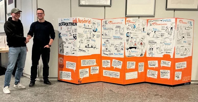 Graphic Recording zum UN-Aktionstag für Menschen mit Behinderungen an der Uni der Bundeswehr Hamburg (2024)