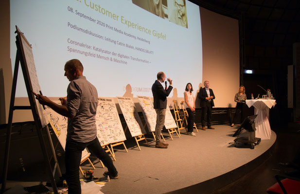 Live Graphic Recording beim Customer Experience Gipfel für DIALOGUM
