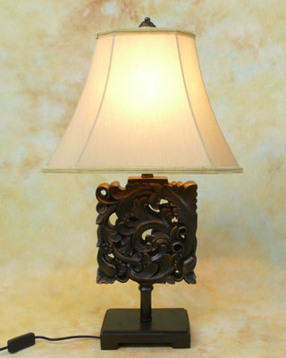 Tischlampe Stoffschirm - Dekoration Möbel Lampen Kunst Garten